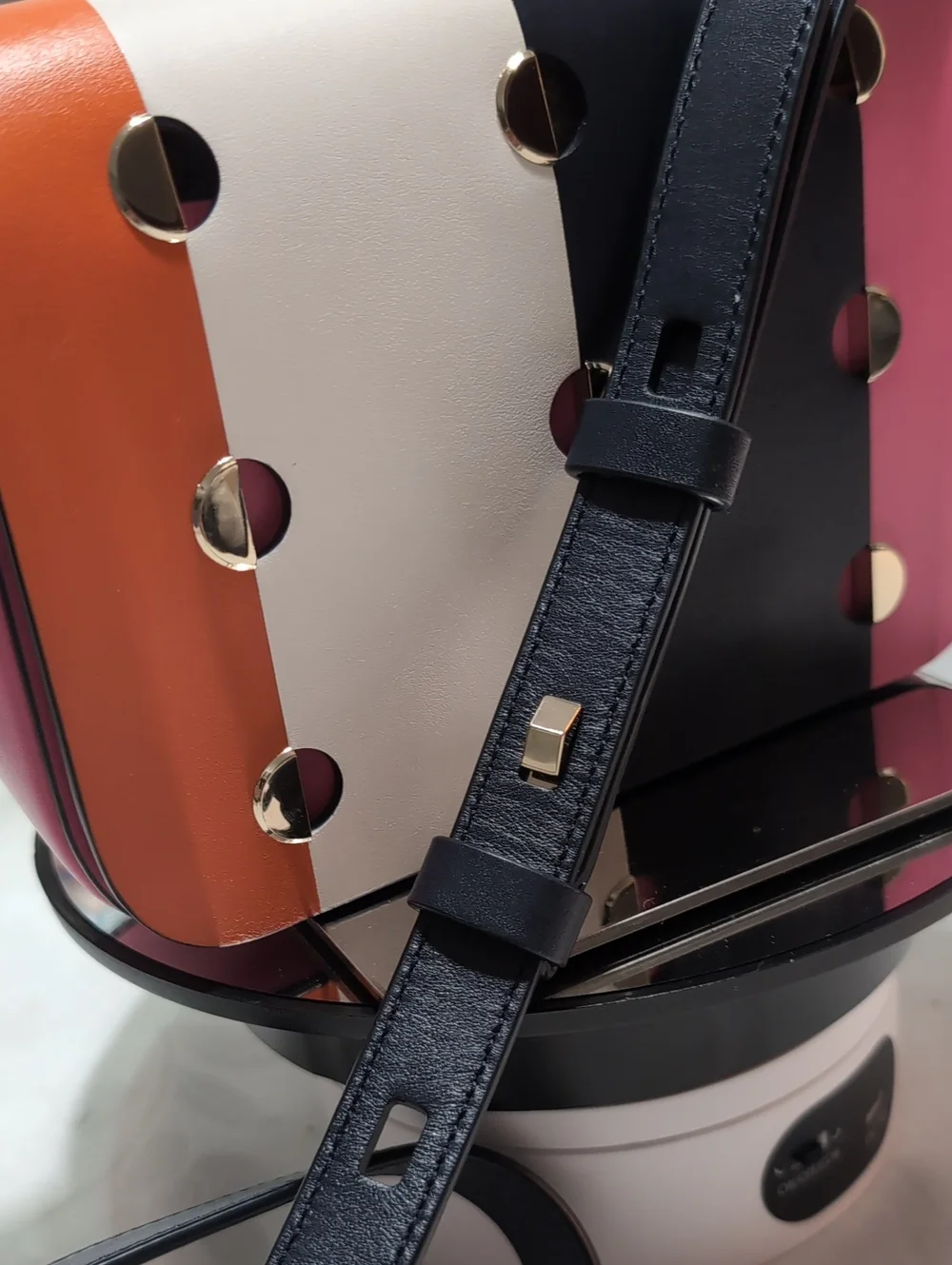 Kate Spade Nicola Small Flap Mod Dot Leather Shoulder Bag Multi Colored Leather